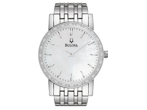 Bulova Watch, Men's Watch, Mens Watch, Diamond Watch, Stainless Watch