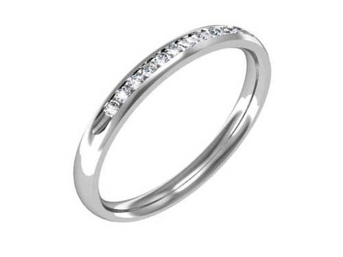 Wedding Band, Diamond, Channel Set, Bridal, Marriage, White Gold, Ring, Rings